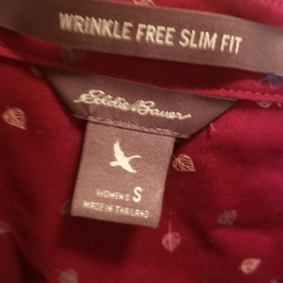 Eddie Bauer Red Button Up - Picture 3 of 5